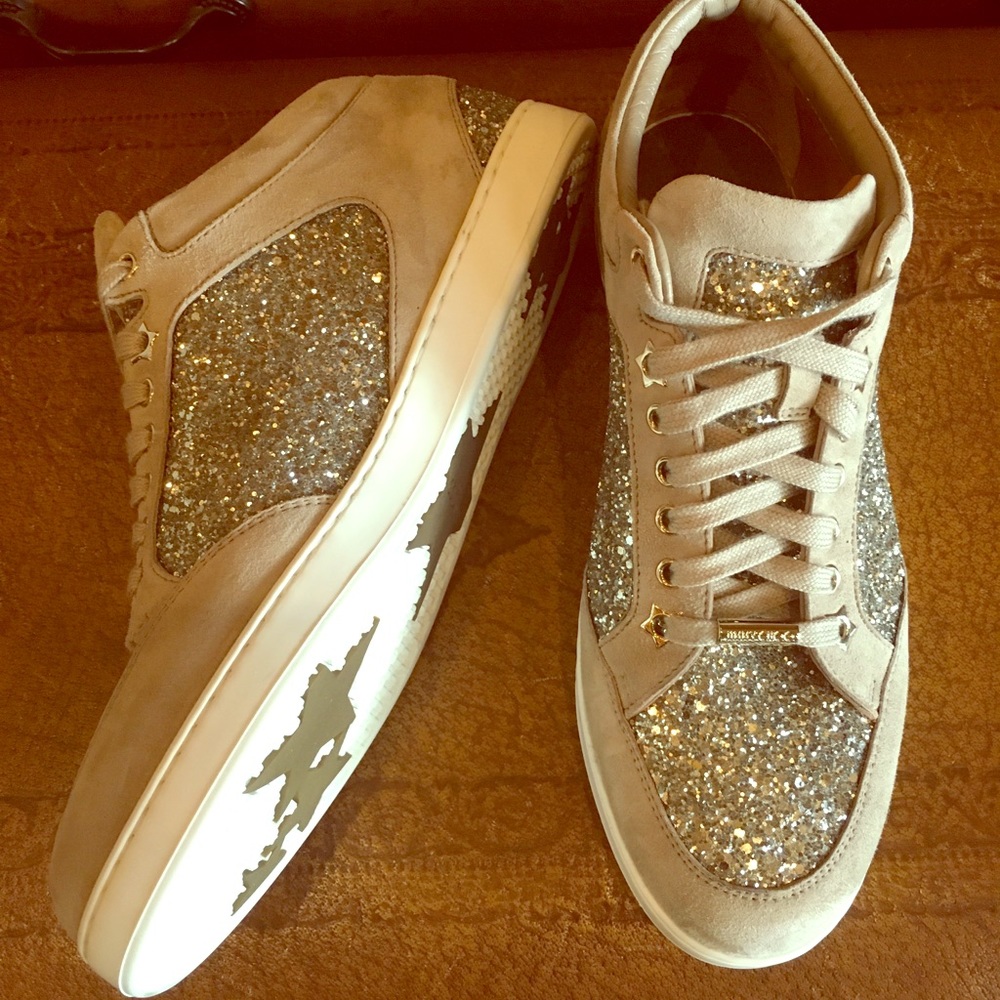 Jimmy Choo Glitter Sneakers